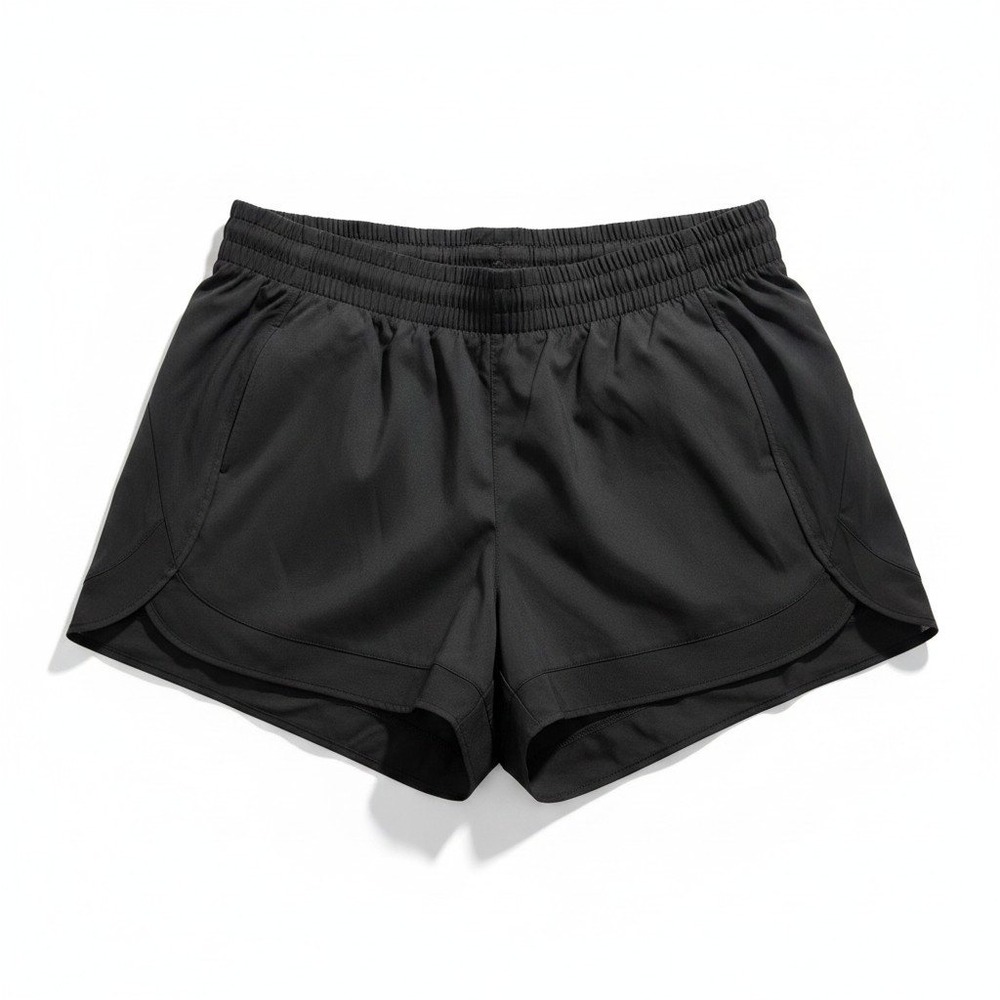 Athleta Mesh Racer Run Short 4in Womens 1X Black Running Athletic